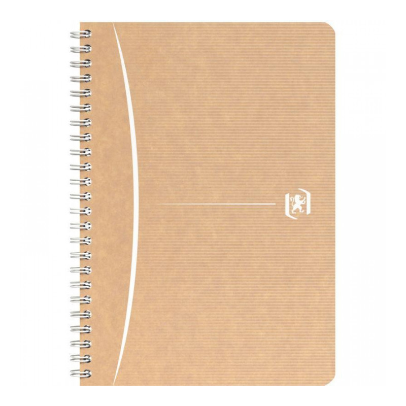 CAHIER SPIRALE A5 100P 5X5  90G OXFORD TOUAREG PEFC 100%RECYCLE FAB France