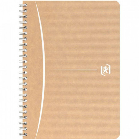 CAHIER SPIRALE A5 100P 5X5  90G OXFORD TOUAREG PEFC 100%RECYCLE FAB France