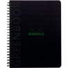 CAHIER SPIRALE A5+ 160P 90G  5X5  GREENBOOK RHODIACTIVE 100% RECYCLÉ   FAB France PEFC