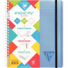 CAHIER SPIRALE A5+ 160P SEYES 90G TRIEUR 5POSIT. 160P  PROACTIV LINICOLOR PEFC FAB FRANCE