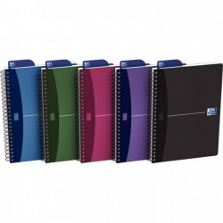 CAHIER SPIRALE A5 180P 5X5 90G PP URBAN MIX REF35-12-04 OXFORD 100104341