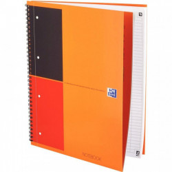 CAHIER SPIRALE  NOTEBOOK A4+ LIGNE 160P PERF 80G  PERF.SCRIBZEE  COUV CARTE 10010436 FAB France PEFC OXFORD SCRIBZEE