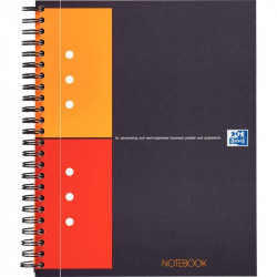 CAHIER SPIRALE  NOTEBOOK A5+ 5X5 160P  PERF 80G PERF SCRIBZEE COUV CARTE FAB France PEFC OXFORD SCRIBZEE