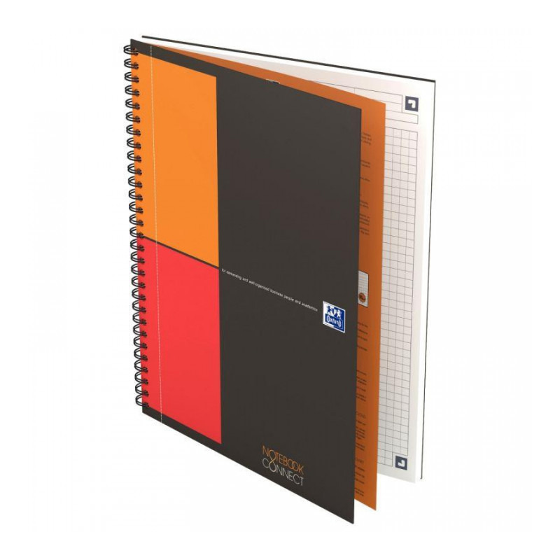 CAHIER SPIRALE NOTEBOOK B5 5X5 CONNECT  160P 80G 5x5 400080784 PEFC FAB France PEFC OXFORD SCRIBZEE