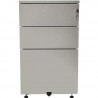 CAISSON HAUTEUR BUREAU PROFESSIONNEL P60 CM EN MÉTAL FAB FR 3 TIROIRS GRIS GAR 5 ANS