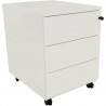 CAISSON MOBILE PROFESSIONNEL EN MÉTAL FAB FR  3 TIROIRS BLANC GAR 5ANS