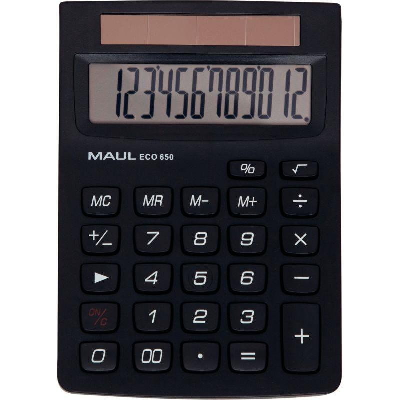 CALCULATRICE 12 CHIFFRES MAUL  80 % DE PLASTIQUE RECYCLE GREEN 650