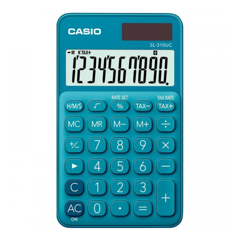 CALCULATRICE DE POCHE CASIO 10 CHIFFRES SL-310UC BLEU