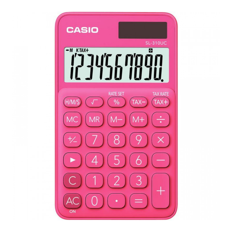 CALCULATRICE DE POCHE CASIO 10 CHIFFRES SL-310UC ROSE