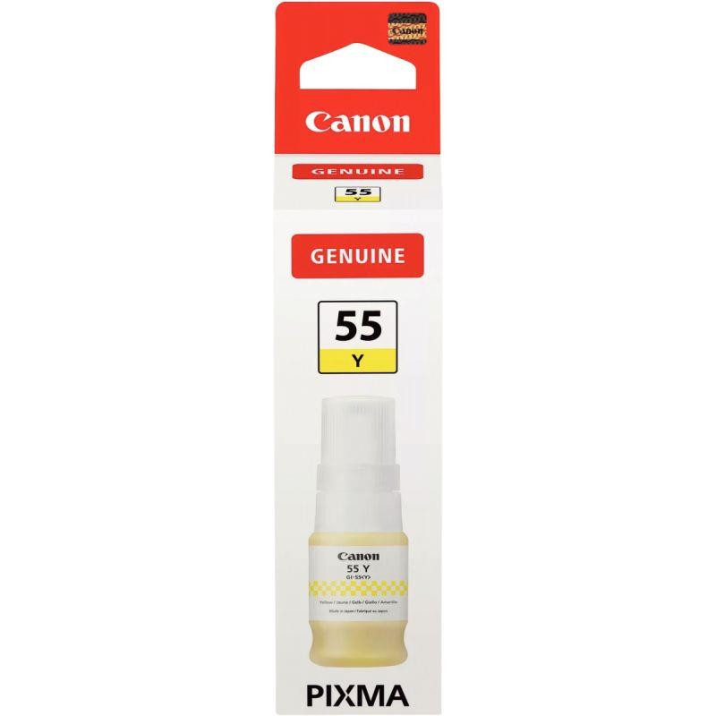 CANON GI-55Y FLACON D'ENCRE JAUNE AUTHENTIQUE (GI-55Y)