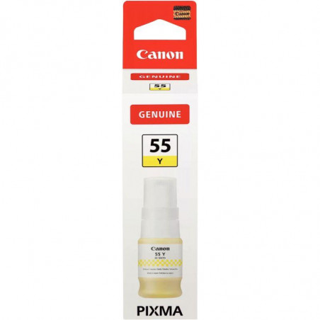 CANON GI-55Y FLACON D'ENCRE JAUNE AUTHENTIQUE (GI-55Y)