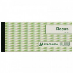 CARNET A SOUCHE "RECU" 89X210 50 FEUILLETS 10E