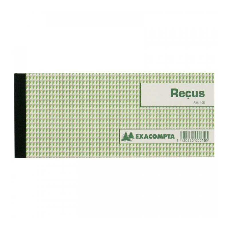 CARNET A SOUCHE "RECU" 89X210 50 FEUILLETS 10E