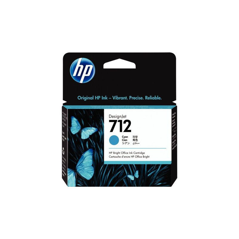 CARTOUCHE ENCRE 712 HP 3ED67A CYAN 29ML  MQ