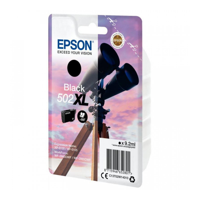 CARTOUCHE JET D'ENCRE À LA MARQUE EPSON T02W140 NOIR HAUTE CAPACITÉ