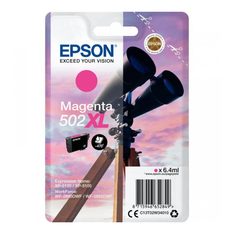 CARTOUCHE JET D'ENCRE À LA MARQUE EPSON T02W340 MAGENTA HAUTE CAPACITÉ