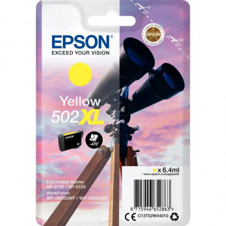 CARTOUCHE JET D'ENCRE À LA MARQUE EPSON T02W440 JAUNE HAUTE CAPACITÉ