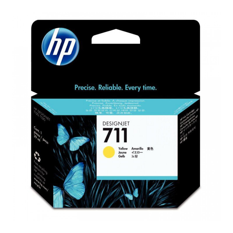 CARTOUCHE JET D'ENCRE À LA MARQUE HP CZ132A JAUNE