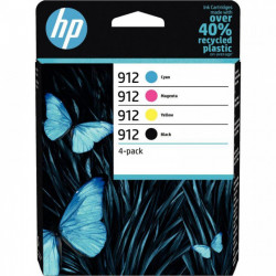 CARTOUCHES JET D'ENCRE MARQUE HP *LOT DE 4* 6ZC74AE NOIR CYAN MAGENTA JAUNE