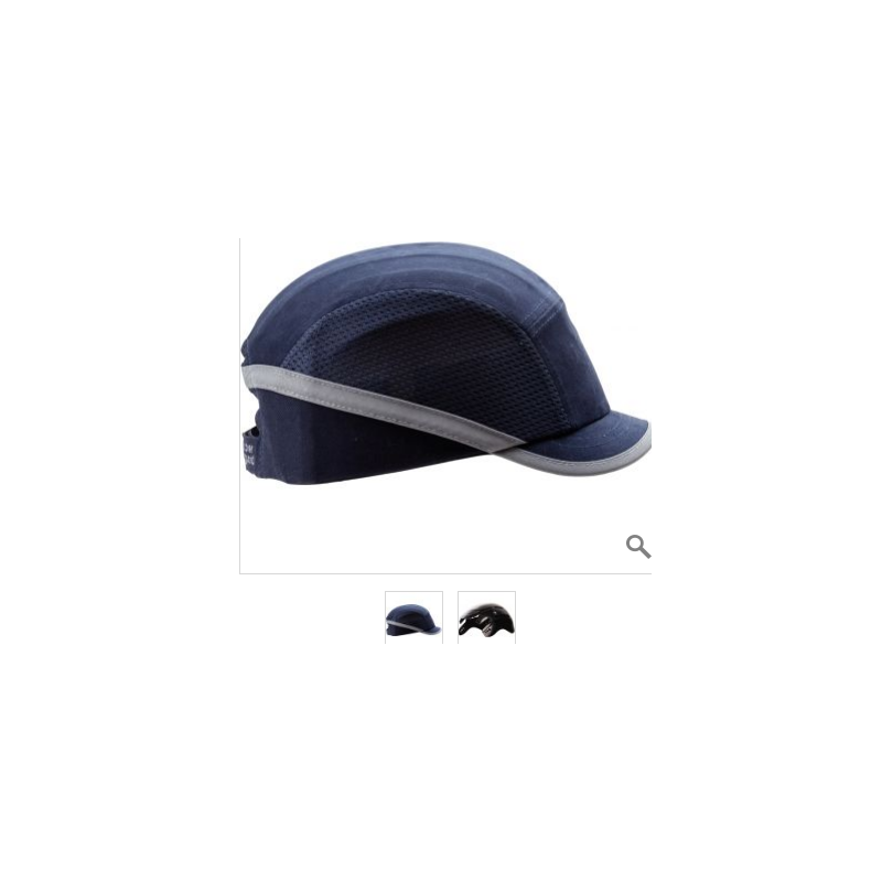 CASQUETTE ANTI HEURTS VISIÈRE COURTE BLEU