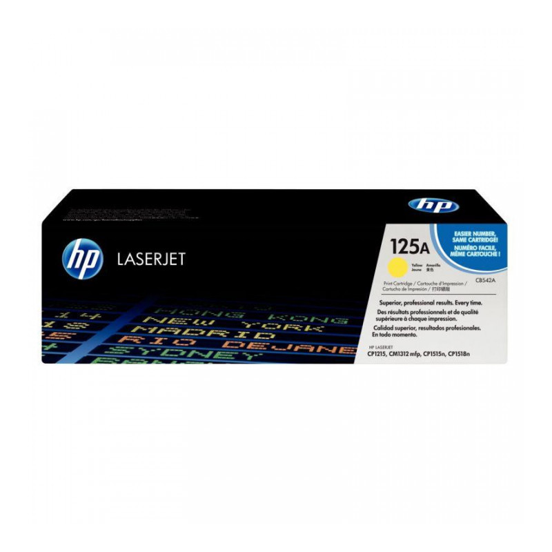 CB542A 125A JAUNE TONER HP 1400PAGES