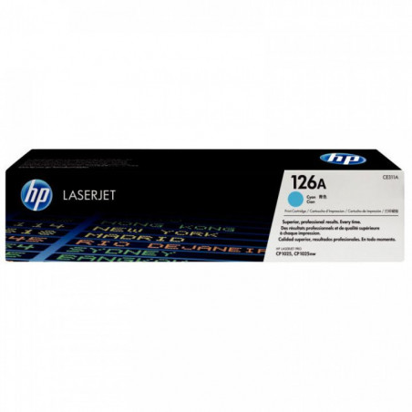 CE311A-126A TONER BLEU CLJ CP1025CLJ Pro 100 color MFP M175 CE311A-126A   1000P