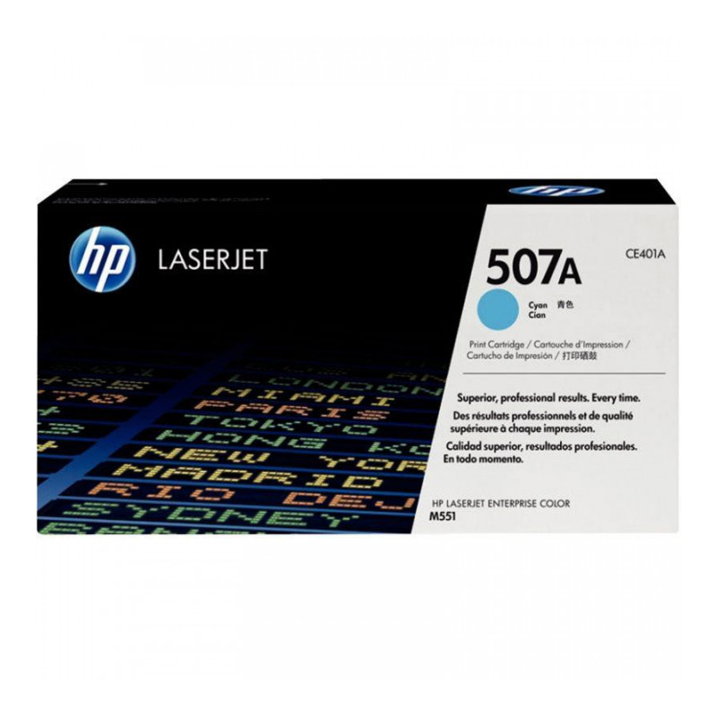 CE401A TONER HP CE 401A 507A BLEU POUR M551N  6000 PAGES HP