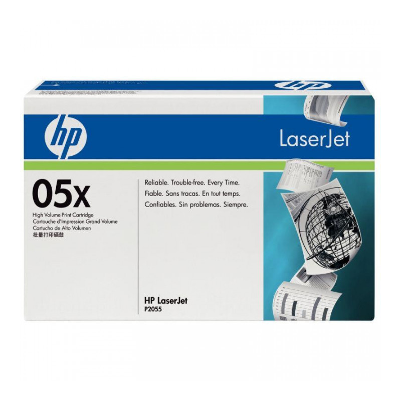 CE505X TONER LASER HP CE505X 05X P2055 HTE CAPACITÉ 6500p. NOIR