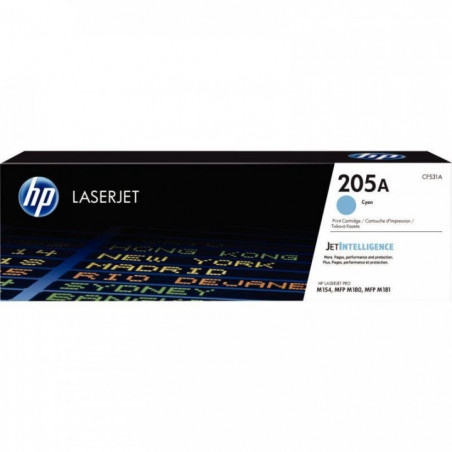 CF531A HP 205A toner LaserJet cyan authentique (CF531A) - 900 pages