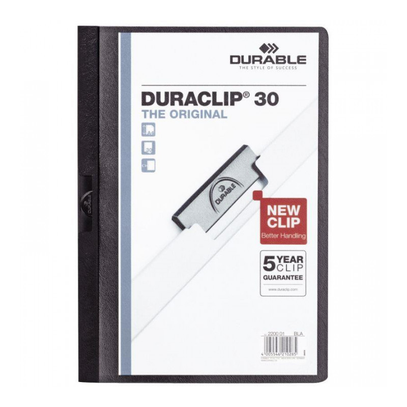 CHEM DURACLIP A4 DOS3 NOIR CL