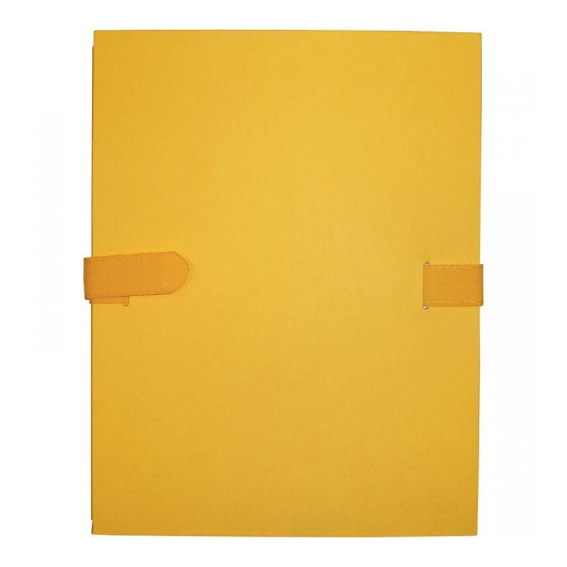 CHEMISE EXTENSIBLE À SANGLE VELCRO QUALITÉ TOILÉE FORMAT 24X32 CM JAUNE