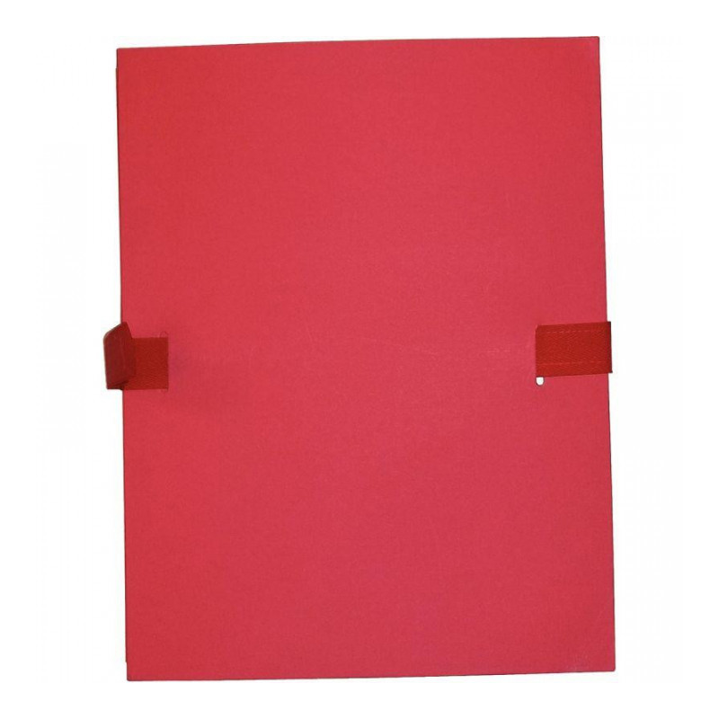 CHEMISE EXTENSIBLE À SANGLE VELCRO QUALITÉ TOILÉE FORMAT 24X32 CM ROUGE