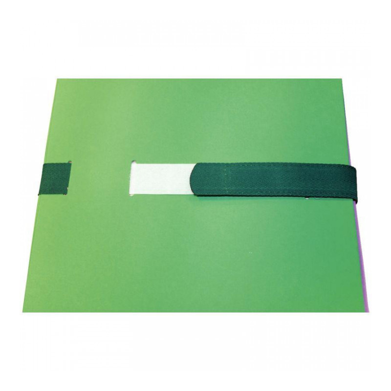 CHEMISE EXTENSIBLE À SANGLE VELCRO QUALITÉ TOILÉE FORMAT 24X32 CM VERT