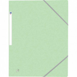 CHEMISE VERT PASTEL 3 RABATS À ÉLASTIQUES TOP FILE+ EN CARTE LUSTRÉE 4/10E 390G,