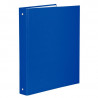 CLASSEUR 4 ANNEAUX DOS 4CM DIAM 30 RIGIDE PLASTIFIE INT PAPIER BLEU EXACOMPTA