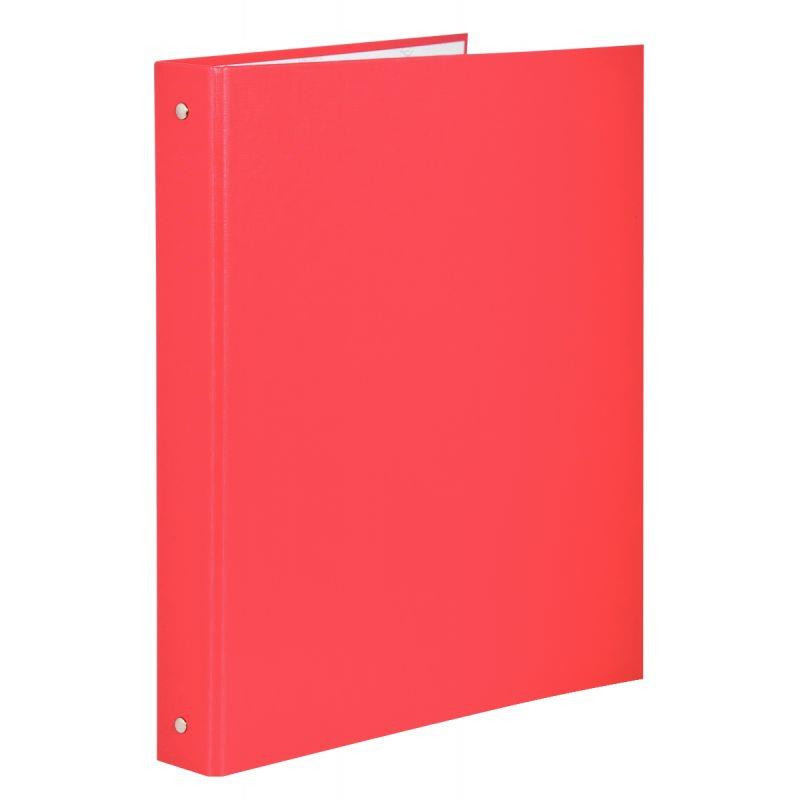 CLASSEUR 4 ANNEAUX DOS 4CM DIAM 30 RIGIDE PLASTIFIE INT PAPIER ROUGE EXACOMPTA