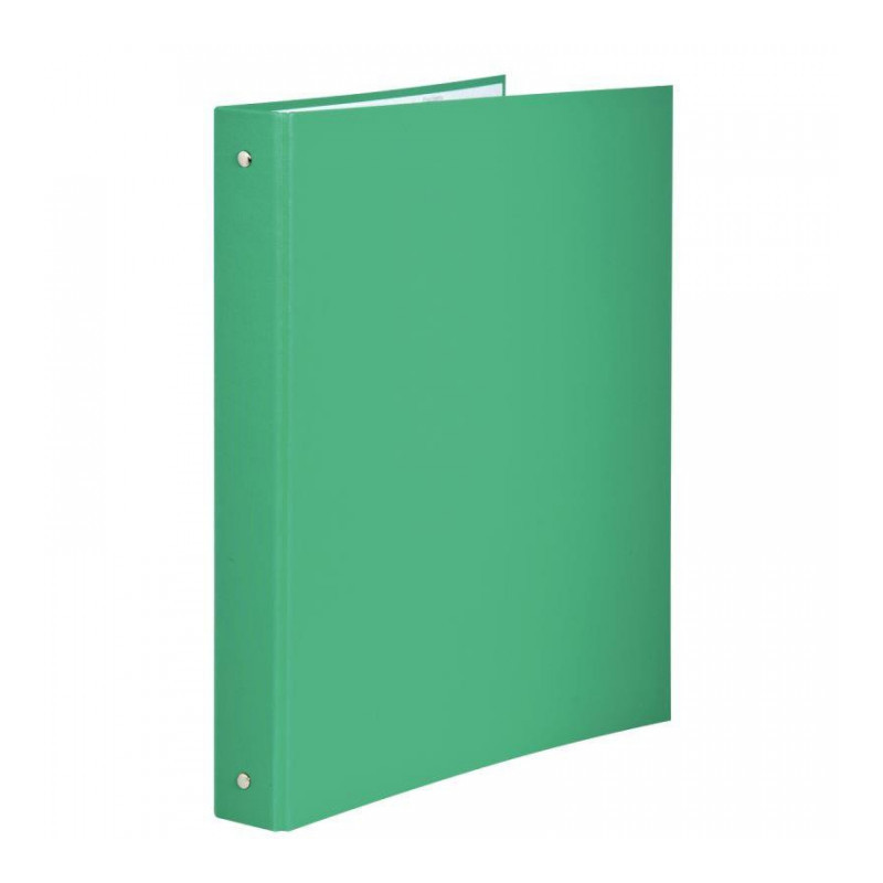 CLASSEUR 4 ANNEAUX DOS 4CM DIAM 30 RIGIDE PLASTIFIE INT PAPIER VERT EXACOMPTA