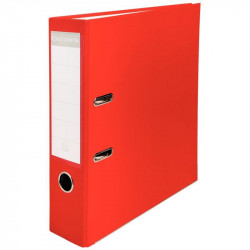 CLASSEUR A LEVIER CARTON COULEUR DOS 75 MM INTERIEUR PAPIER  ROUGE 918403B