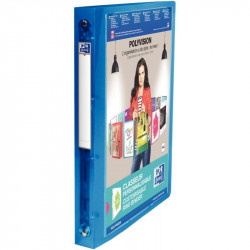 CLASSEUR PERSONNALISABLE 4 ANNEAUX POLYVISION DOS 30 BLEU ELBA 100201431