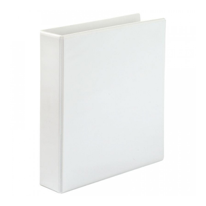 CLASSEUR PERSONNALISABLE A4+ 4 ANNEAUX DIAM 40 MM DOS 6.4CM BLANC