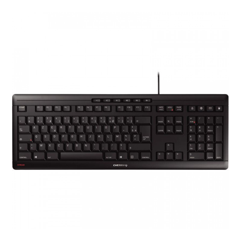 CLAVIER CHERRY STREAM FILAIRE NOIR