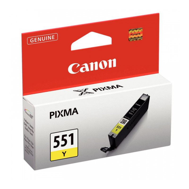 CLI551Y JAUNE  CANON 7ML 332PAGES  CART.J.ENC.