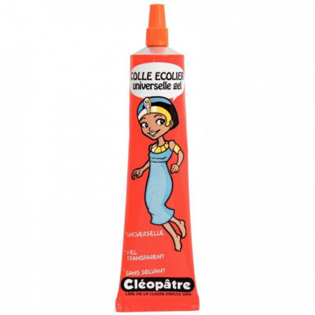 COLLE GEL UNIVERSELLE TUBE 30G CLEOPATRE SANS SOLVANT EMAS FAB FRANCE