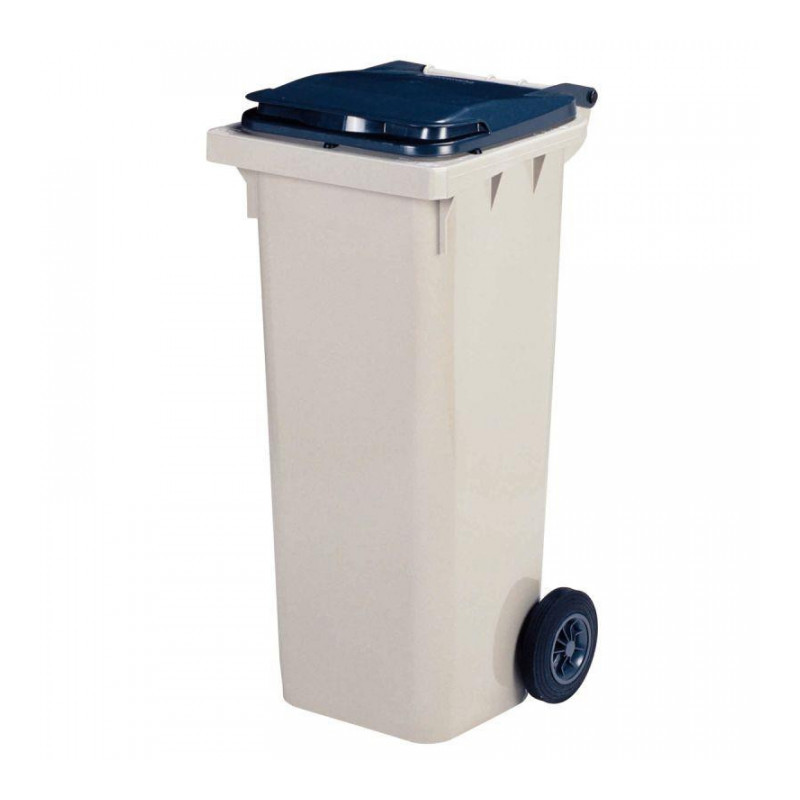 CONTENEUR 2 ROUES 120 LITRES 55,2X47,5X92,6CM GRIS