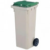 CONTENEUR 2 ROUES 120 LITRES 55,2X47,5X92,6CM VERT