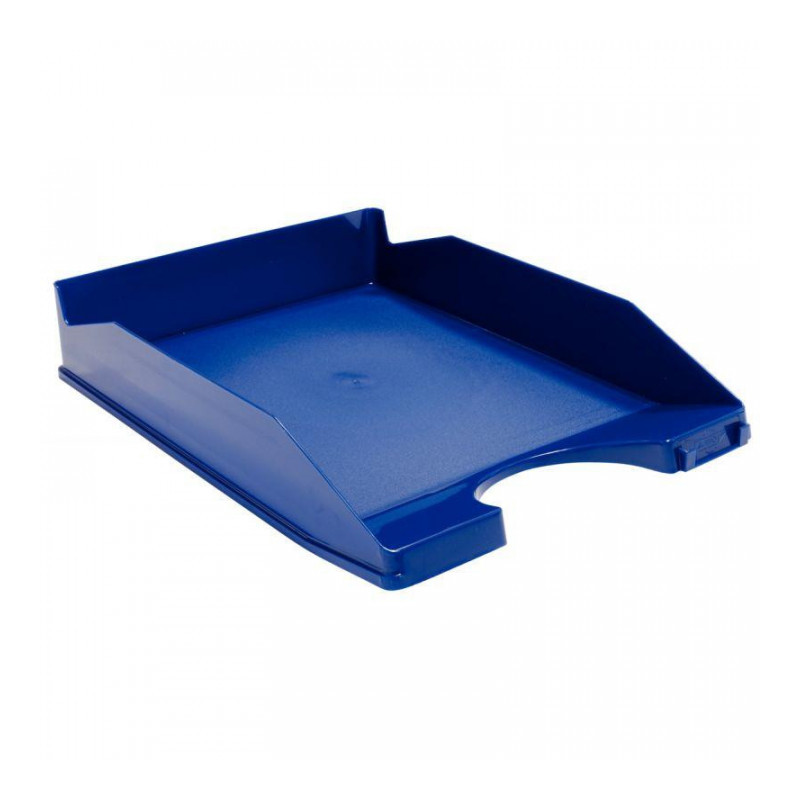 CORBEILLE A COURRIER OPAQUE RECYCLABLE H6,5CM BLEU FAPI 93-07