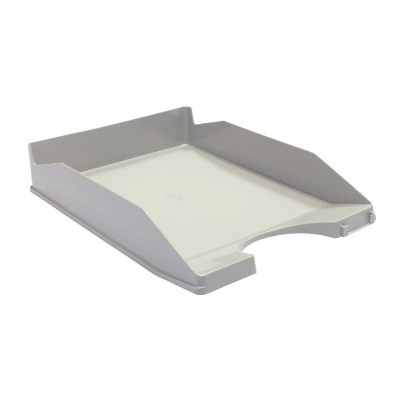 CORBEILLE GRIS COURRIER OPAQUE RECYCLABLE H6,5CM  FAPI BY  93-08