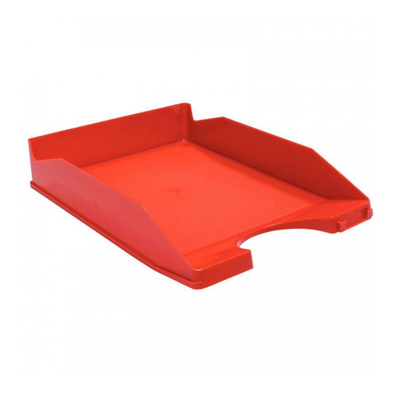 CORBEILLE ROUGE COURRIER OPAQUE RECYCLABLE H6,5CM FAPI BY  93-03