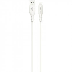 CORDON USB TYPE A VERS LIGHTNING 1.2M BLANC