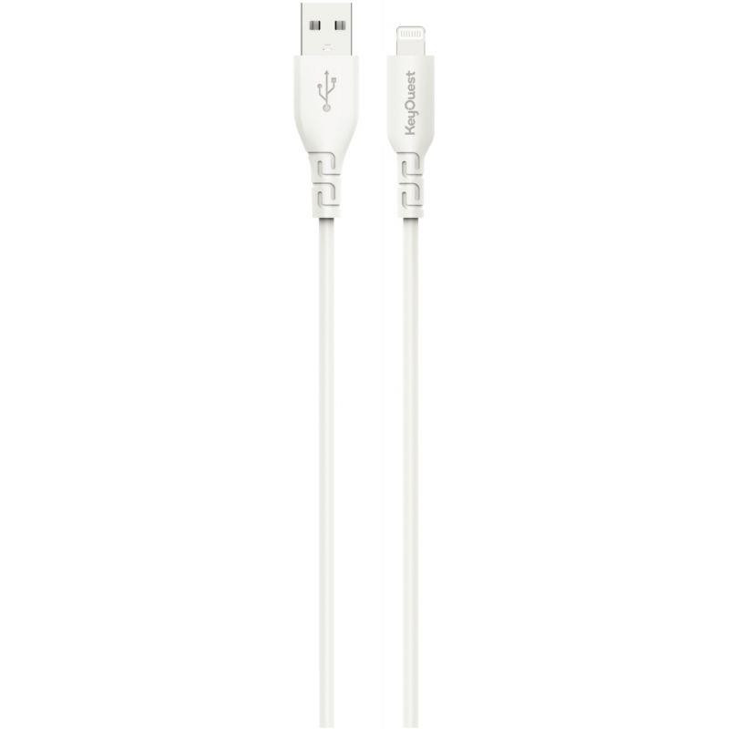 CORDON USB TYPE A VERS LIGHTNING 1.2M BLANC